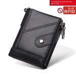 DC topeltt&otilde;mblukuga pandlaga veisenahast meeste rahakott Vargusvastane pintsel Nahast retro esimene kiht veisenahast meestekott vabaaja m&uuml;ndikott must