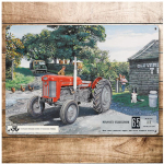 Les Tr&eacute;sors De Lily [A2170] &ndash; Retro metallist tahvel &bdquo;Massey Fergusson&rdquo; (65) - 20x15 cm roheline