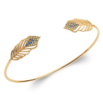 Les Tr&eacute;sors De Lily [R5755] - kullatud k&auml;ev&otilde;ru  Cleopatra  kuldsinine - 58 mm 20x9 mm sinine