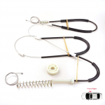 BWR5349 Elektrilise akna t&otilde;stuki regulaatori remondikomplekt Esimene parem Porsche 911 996 1997-2005 Boxster 986 1996-2004 99654201605 jaoks