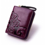 Uus naiste nahast rahakott &otilde;livaha nahk retro l&uuml;hike nahast mood lukuga kott lilla