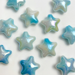 5 tk UV-kahev&auml;rviline gradient halov&auml;rv Viieharulised t&auml;hehelmed DIY mobiiltelefoni kett helmestega materjalist k&otilde;rvar&otilde;ngad rippuvad tarvikud sinine