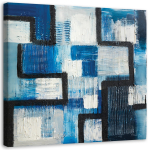 L&otilde;uenditr&uuml;kk Blue Square Abstraction 30x30 sinine