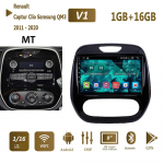 Renault Captur Clio Samsung QM3 2011 - 2020 Autole Android IPS DSP HU WIFI GPS Navigatsioon 2din Peaseade 1+16GB MT
