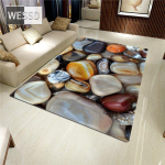 3D kivist suur vaip elutuppa V&auml;rviline munakivist tr&uuml;kitud flanellist k&auml;snvaip magamistoa jaoks k&ouml;&ouml;gimatt libisemisvastane vannituba 160x200cm 1pcs