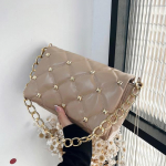 Naiste seljakott kaenlaaluse &otilde;lakott Moodne kett tepitud sidurid rahakotid ja k&auml;ekott naistele PU-nahast k&auml;epidemega kott One Size khaki