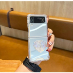 Luksuslik Rhinestone Beads k&auml;ev&otilde;ru kett meigipeegli &uuml;mbris Samsung Galaxy Z Flip 4 Z Flip 3 Flip3 Zflip 5g p&otilde;rutuskindel kate for Z Flip 4