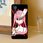 Anime Zero Two Darling telefoni&uuml;mbris Samsung Galaxy S20 Note 20 Ultra 10 Plus 8 9 S22 S21 S23 5g Note must pehme kaitseraua kate Samsung Note 20