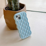Moskado 3d Bitter Melon Stripe Pattern telefoni&uuml;mbris iPhone'ile 14 13 11 12 Pro Max Luxury Wavy Edge p&otilde;rutuskindel pehme TPU tagakaas For iPhone 12 Pro