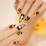 Halloween Nail Art Press k&uuml;&uuml;ntele V&otilde;lts k&uuml;&uuml;ned K&uuml;&uuml;nte tarvikud K&uuml;&uuml;nte liugurid Deco Nail Art Surve k&uuml;&uuml;ned Disain Nail Art Kit Nail Art Supplies Terav