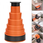 K&otilde;rgsurve v&otilde;imas manuaalne &otilde;huvooluga t&uuml;hjenduspump vannitoa k&ouml;&ouml;gi jaoks, kraanikausi kolb toru ummistuste puhastaja orange