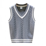 Laste unisex t&uuml;drukute poiste vormiriietus kampsun, vest V-kaelusega, varrukateta pullover, vest. 2-3 Years hall