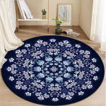 Mandala tr&uuml;kitud &uuml;mmargune matt kerge meditatsiooni joogamatt &uuml;mmargune joogamatt elutoa magamistuppa Diameter 120cm