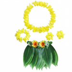 Animatsioon Rollim&auml;ng Halloween Cosplay Kost&uuml;&uuml;milavastus 5 tk/komplekt lastele Kilpkonn lehed Havai tantsukost&uuml;&uuml;mid t&uuml;drukud Hula seelik Hawaii Style1-03