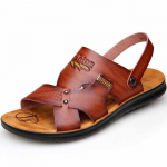 Lehmanahast rannajalatsid Meeste trend vabaaja Meeste libisemiskindlad sandaalid Meeste sandaalid Sussid 43 pruun