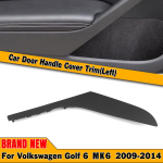 1tk mattmust auto siseukse k&auml;epideme kate Volkswagen VW Golf 6 MK6 jaoks 1x Left Side black