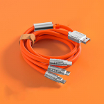 100/120W 3-&uuml;hes laadimisjuhe 120cm mikro-USB/C-t&uuml;&uuml;pi mitme USB-mobiiltelefoni laadimiskaablid Xiaomi Huawei Samsung jaoks