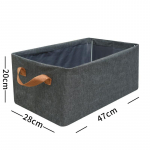 R&otilde;ivaste hoiukast Kodune riidekapp Kihiline viimistluskarp riided p&uuml;ksid Kangas puuvillane lina kokkupandav sahtel panipaik Gray [47*28 * 20cm]]