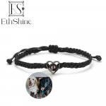 EthShine'i isikup&auml;rastatud 925 h&otilde;bedase ringiga fotok&auml;ev&otilde;ru projektsioon k&auml;ev&otilde;rud kohandatud fotok&auml;ev&otilde;ru paarile m&auml;lestuskingitus naistele S925 Black B