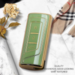 Luksuslik Golden Edge kaugjuhtimispuldi auto v&otilde;tme&uuml;mbris, t&auml;ielik kate GAC Trumpchi GS4 M6 GS5 GA8 GS8 GA6 GS7 M8 GS3 GA4 Auto jaoks A Only Key Case gray
