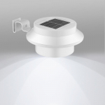 LED p&auml;ikeseenergia seinalamp perforeeritud v&auml;lisaia dekoratiivlamp v&auml;listingimustes veekindel r&auml;&auml;sta aia seinavalgustus piirdeaia lamp sisehoovi v&auml;lis&otilde;ue lamp A white light