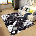 Cartoon Gameri m&auml;ngukontrolleri ala suur vaip, vaibad elutoa ja lastetoa jaoks, lapsed m&auml;ngivad roomamist, libisemiskindel p&otilde;randamatt, kingitus 120x160cm