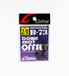 Omanik B-73 Worm Hook Down Shot Offset Suurus 2/0 (1188)