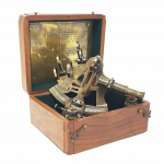 Sextant Brass Navigation Instruments Marine Sextant in Rosewood Gift Box aegluubis mehhanism 10,16 cm