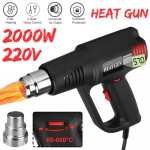 2000 W 600 ℃ Professionaalne LCD digitaalsed elektrilised kuumutusp&uuml;stolid, reguleeritav temperatuur reguleeritav elektriline kuuma &otilde;hu elektrit&ouml;&ouml;riist