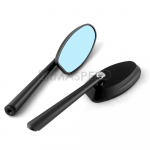 CNC alumiiniumist mootorratta peeglid tahavaate k&uuml;ljepeegel sinine objektiiv universaalsed tahavaatepeeglid rolleri mootorrattale kuld