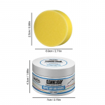 Multifunktsionaalne jalatsipuhastusvahend valge k&auml;snaga jalatsiplekkide eemaldajaga Spordijalatsite puhastuspasta kreem koduseks puhastamiseks 100g Cream+1*Sponge