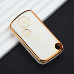 2 3 nupuga TPU autov&otilde;tme katte korpuse korpuse puldiga Honda Accord CIVIC CRV Fit 2006&ndash;2015 v&otilde;tmehoidja koti kaitse tarvikud 2 Button Key Case valge