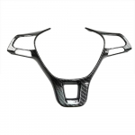 Carbon Silver Car Steering Wheel Switch Panel Decoration Frame For VW Volkswagen E-UP e up FOX 2016 -  Interior Matte 1