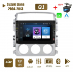 8-tolline Suzuki Liana 2004-2013 jaoks koos nupu nupuga Android autoraadio multimeediumipleier Navigatsioon stereo GPS 2 Din Carplay 2+32GB 1+32GB