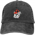 Georgia Bulldogsi logo Unisex pesapallim&uuml;tsid reguleeritavad liibuvad vintage teksam&uuml;tsi One Size