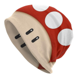 Punased Super Mushroom Unisex kapotitalvised soojad tuulekindlad m&uuml;tsid kahekihilised &otilde;hukesed m&uuml;tsid hingavad m&uuml;tsid One Size