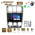 8-tolline WIFI autoraadio stereo multimeedia jaoks Hyundai Getz 1 2002-2011 koos nupunupuga Android 2Din GPS Navi Auto 1+32GB 1+32GB