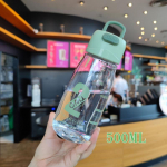 Plastikust Fashion Sport veepudel 500 ml stiilis Kuumakindel Lekkekindel v&auml;rviarmastaja reisiveepudelid PC materjal 401-500ml sinine