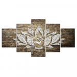 Islami seinakunst 5 paneeli pildid Lootos Religioon L&otilde;uendimaaling Plakatid ja v&auml;ljatr&uuml;kid elutoa sisekujunduseks F2657 Ilma raamita 20x35cm*2 20x45cm*2 20x55cm*1