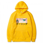 Anime Darling In The Franxx Hoodies Zero Two Print Streetwear Unisex naiste mood dressipluusid Oversized kapuuts Pullover dressid 2XL