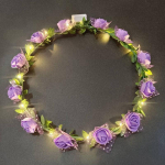 1 tk Juuste aksessuaarid Valgustatud peakate 12 lillega LED-peav&otilde;ru p&auml;rjaga juuksepaela pidu