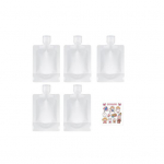 5 tk Reisi alampudelikomplekt Pakkimiskotid L&auml;bipaistvad Lekkekindlad L&otilde;hnatu &Uuml;hekordselt kasutatav &scaron;ampoon Kehapesu N&auml;okreemi Lotion S&auml;ilituskott Kaasaskantav 50ML