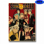 Vintage Anime Soul Eater plakat J&otilde;upaberist plakatid ja tr&uuml;kised Seinakleebised Avaleht Anime Decor Elutuba Baari Kunst Maalimine 30x21cm