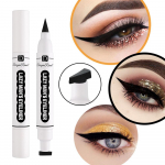 Kahepealine Seal silmapliiats Mark Pen Triangular Seal Eyeliner 2-in-1 Eyeliner Pen 1pcs
