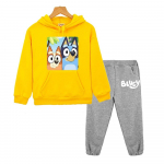 Bluey koer anime kapuutsiga dressipluus fliisist dressipluus Kawaii kapuutsiga komplektid poiss t&uuml;druk s&uuml;gis pikkade varrukatega riided pullover laste butiigi riided 130