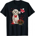 Dog Lover Happy Valentine Design Suurep&auml;rane unisex T-s&auml;rk S