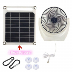Mini p&auml;ikesepaneeli toitega ventilaator kaasaskantav 6 W kasvuhoone p&auml;ikese v&auml;ljat&otilde;mbeventilaator kodukontori jaoks 【Single purpose】Solar Fan