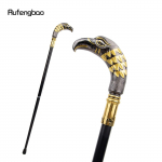 Kuldne, must pikapeaga kotkas luksuslik jalutuskepp, pidumood, elegantne jalutuskepp, dekoratiivne Cospaly jalutuskepp, 90 cm mitmev&auml;rviline