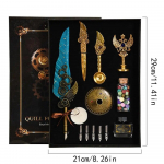 Vintage kalligraafia pliiatsi sulgedega t&auml;itesulepeakomplektid tindiga kirjatarbed Quill Creative Retro kirjutuspliiats Koolitarbed