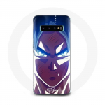 Coque pour Samsung Galaxy S10 Dragon Ball Goku Visage &eacute;nerv&eacute;